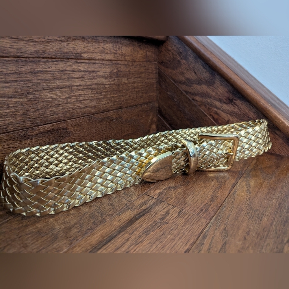 Vintage 70s Gold Braided Belt Woman's Size Medium/Large New Vintage Old Stock! - Picture 6 of 7